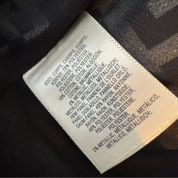 Anthropologie Maeve Tilde Metallic Polka Dot Mini Dress Navy Size S - Picture 11 of 12